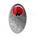 Silver Coin VAMPIRE with Glass Inlay  2012, Fiji
