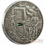 Silver Coin EMERALDS 2009 "Treasures of the World" Series, Palau