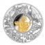 Silver Gilded Coin JOHANNES 2011, Liberia - 1 oz