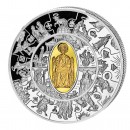 Silver Gilded Coin PETRUS THALER 2010, Liberia - 1 oz