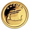 Gold Coin SWEDEN 2008, Liberia - 1/50 oz