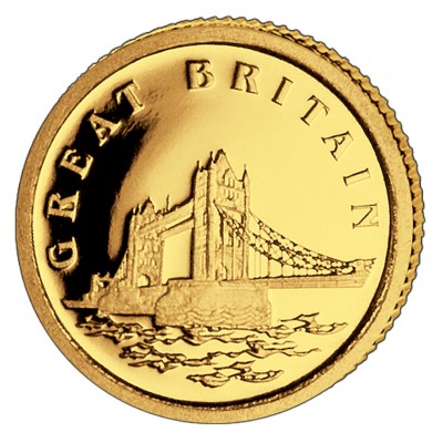 Gold Coin GREAT BRITAIN 2008, Liberia - 1/50 oz