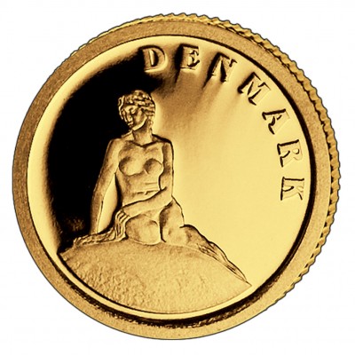 Gold Coin DENMARK 2008, Liberia - 1/50 oz