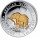 Silver Gilded Coin ELEPHANT 2011 "African Wildlife" Series - 1 oz