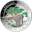 Silver Colored Coin ELEPHANT 2012 "African Wildlife" Series - 1 oz