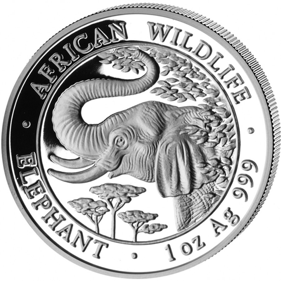 Silver Bullion Coin ELEPHANT 2005 