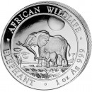 Silver Bullion Coin ELEPHANT 2011 "African Wildlife" Series - 1 oz