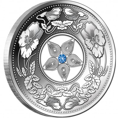 Silver Coin FLOWER FILIGREE 2012