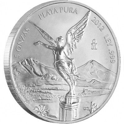 Silver Bullion Coin MEXICAN LIBERTAD 2012 - 5 oz