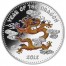 Silver Coin YEAR OF THE DRAGON COLOR 2012 "Lunar" Series