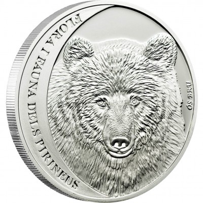 Silver Coin CANTABRIA BROWN BEAR 2010 "Flora & Fauna of the Pyrenees” Series