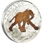 Silver Coin CAVE OF TADRART "ELEPHANT" 2011 "Prehistoric Art, Cave Paintings” Series