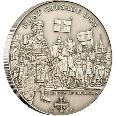 Silver Coin 1ST CRUSADE: GODFREY OF BOUILLON 2009 "History of the Crusades” Series