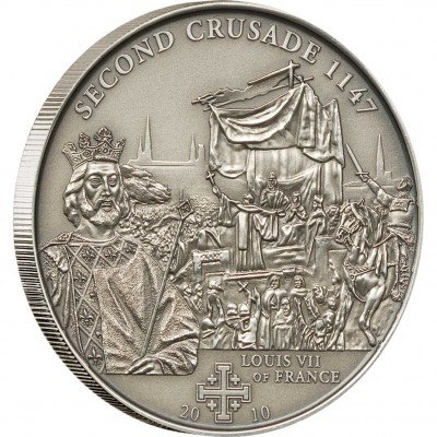 Silver Coin 2ND CRUSADE: LOUIS VII OF FRANCE 2009 "History of the Crusades” Series