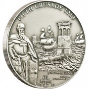 Silver Coin 5TH CRUSADE: JOHN OF BRIENNE 2011 "History of the Crusades” Series