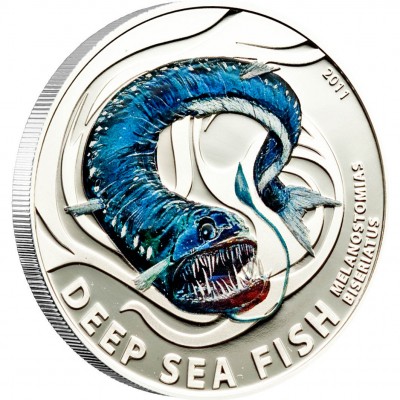 Silver Coin MELATOSTOMIAS BISERIATUS 2011 "Deep Sea Fish” Series