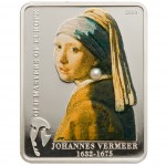 Silver Coin JOHANNES VERMEER- GIRL WITH PERL 2009 "Masters of Europe” Series