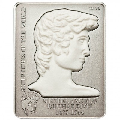 Silver Coin MICHELANGELO'S DAVID 2010 "Sculptures of the World” Series