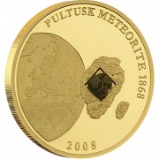 Gold Coin METEORITE PULTUSK 2008