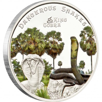 Silver Coin KING COBRA 2011 "Dangerous Snakes” Series