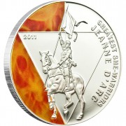 Silver Coin JEANNE D'ARC 2011 Greatest She Warriors Series