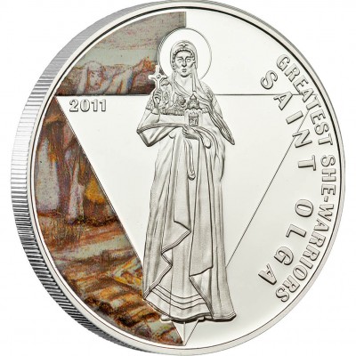 Silver Coin SAINT OLGA 2011 "Greatest She Warriors” Series