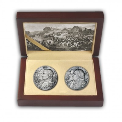 "Kutusow - Napoleon" Two Silver Coin Set 2012, Niue