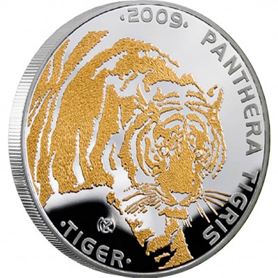 Silver Coin TIGER 2009 "Disappearing Animals” Series