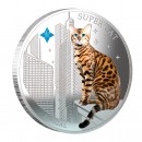 Silver Coin SUPER CAT - BENGAL 2013 "Dogs and Cats" Series Fiji - 1 oz