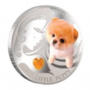 Silver Coin MY LITTLE PUPPY - POMERANIAN 2013 "Dogs and Cats" Series Fiji - 1 oz