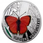Silver Coin SCARCE COPPER 2010 “Butterflies” Series