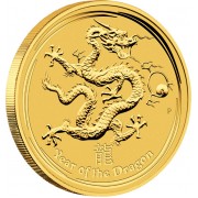 Gold Bullion Coin YEAR OF THE DRAGON 2012 "Lunar" Series - 2oz