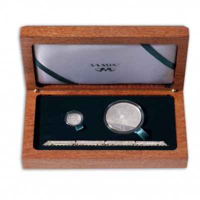 "Trains of South Africa" Series 2012  Two Silver Coin Set 1 oz, 1/20 oz