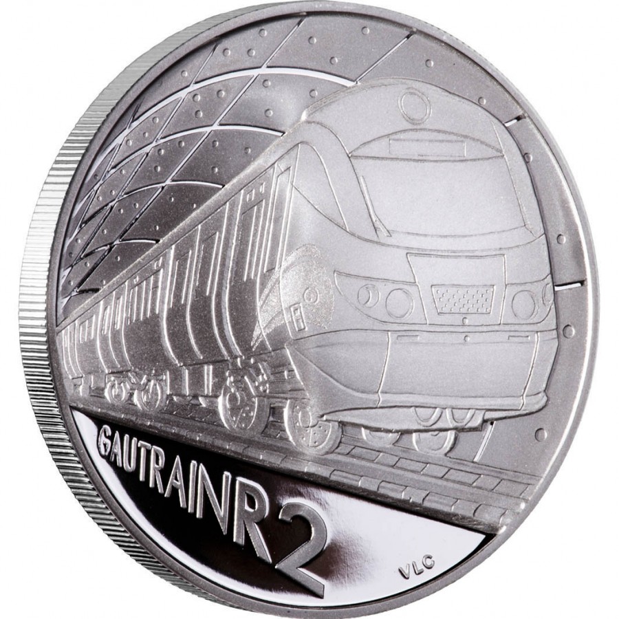 Silver Coin GAUTRAIN R2 CROWN 2012