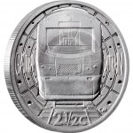Silver Coin GAUTRAIN - 2 1/2c TICKEY 2012 "Trains of South Africa" Series