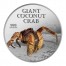 Silver Colored Coin GIANT COCONUT CRAB 2013, Pitcairn - 1 oz