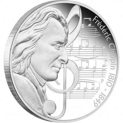 Silver Coin FREDERIC CHOPIN 2010 "Great Composers” Series