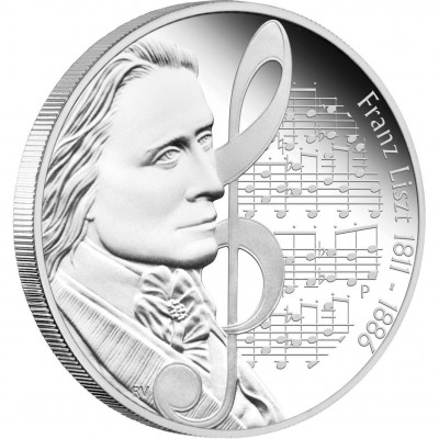 Silver Coin FRANZ LISZT 2011 "Great Composers” Series