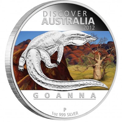 Silver Coin GOANNA "Discover Australia 2012” Series