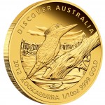 Gold Coin KOOKABURRA 2012 "Discover Australia 2012” Series - 1/10 oz, Proof