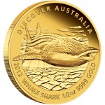 Gold Coin WHALE SHARK 2012 "Discover Australia 2012” Series - 1/2 oz, Proof