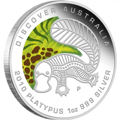 Silver Coin PLATYPUS "Discover Australia 2010 Dreaming” Series