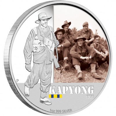 Silver Coin KAPYONG 2012 "Famous Battles in Australian History” Series