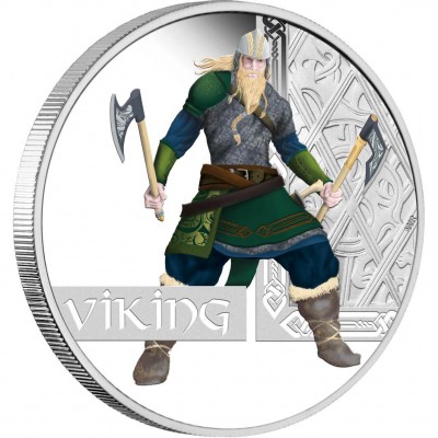Silver Coin VIKING 2010 "Great Warriors” Series