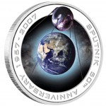 Silver Orbital Coin 50TH ANNIVERSARY OF SPUTNIK 1957 -  2007