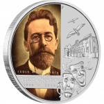 Silver Bullion Coin 150TH ANNIVERSARY OF ANTON CHEKHOV 2010 - 1 oz