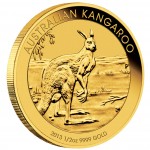 Gold Bullion Coin AUSTRALIAN KANGAROO 2013  - 1/2 oz