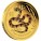 Gold Colored Coin YEAR OF THE SNAKE 2013 "Lunar II" Series - 1/4 oz, Proof