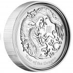 Silver High Relief Coin YEAR OF THE DRAGON 2012 "Lunar II” - 1oz, Proof