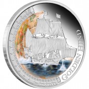 Silver Coin GOLDEN HIND 2011 "Ships That Changed the World” Series
